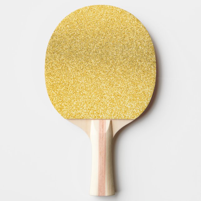 Bläckpadpaddor från guld glitter pingisracket (Framsidan)