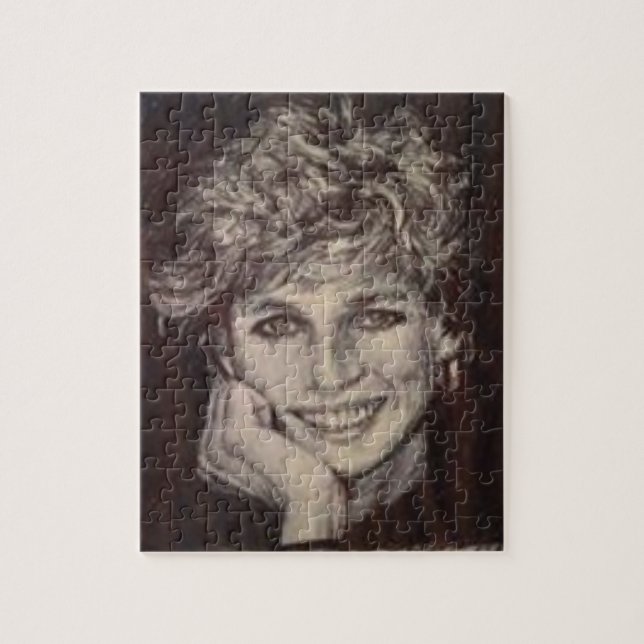 BLÄCKPENNAPORTRÄTT FÖR PRINCESS DIANA PUSSEL (Vertikal)