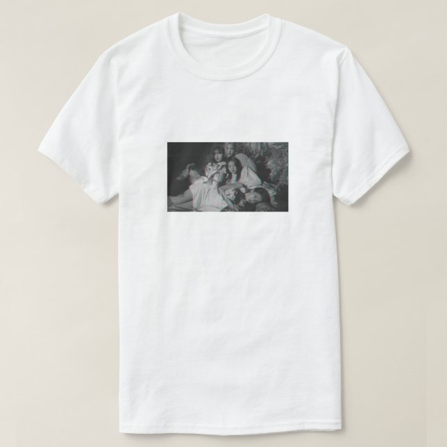 BLACKPINK 블 랙 핑 Jennie Ro Jisoo Lisa Kpop T Shirt (Design framsida)