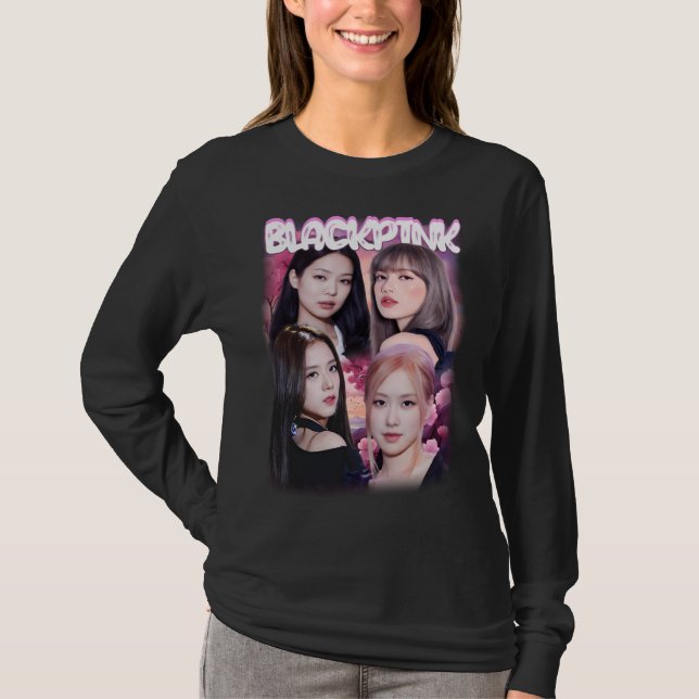 Blackpink Långärmad Shirt T Shirt (Framsida)