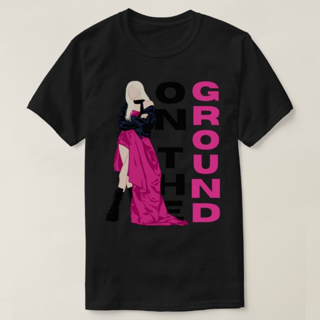 BLACKPINK - Ro - på marken - Ver. 2 T Shirt (Design framsida)