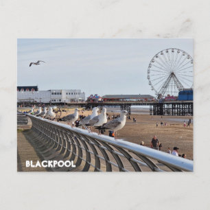 Blackpool Beach Vykort