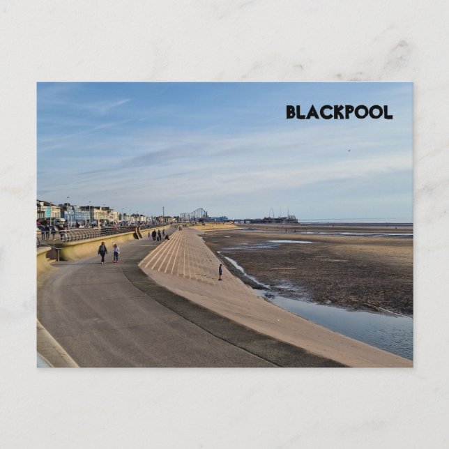Blackpool Beach Vykort (Framsida)