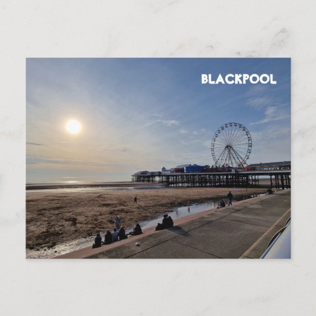 Blackpool Beach Vykort (Framsida)