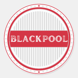 Blackpool City Pride Emblem – engelsk identitet Runt Klistermärke