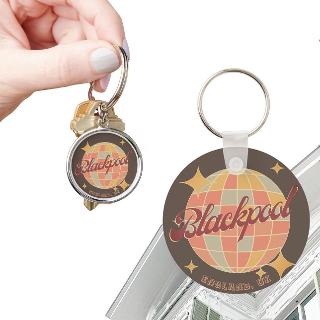 Blackpool England City retro decor Nyckelring (Skapare uppladdad)