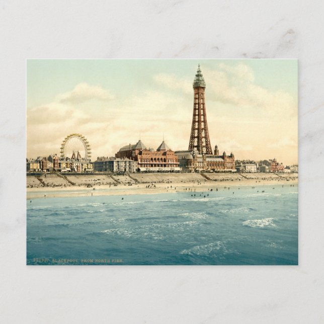 Blackpool II, Lancashire, England Vykort (Framsida)