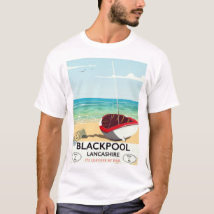 Blackpool,lancashire, järnväg poster tröja