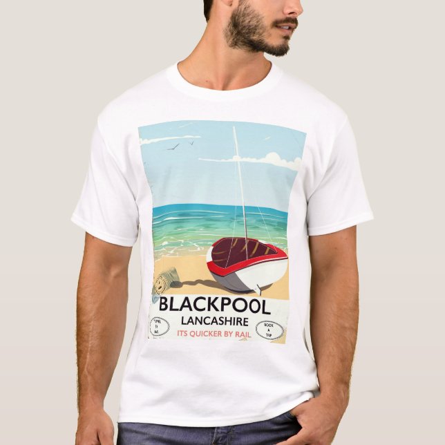 Blackpool, Lancashire, järnvägsposter Tröja (Framsida)