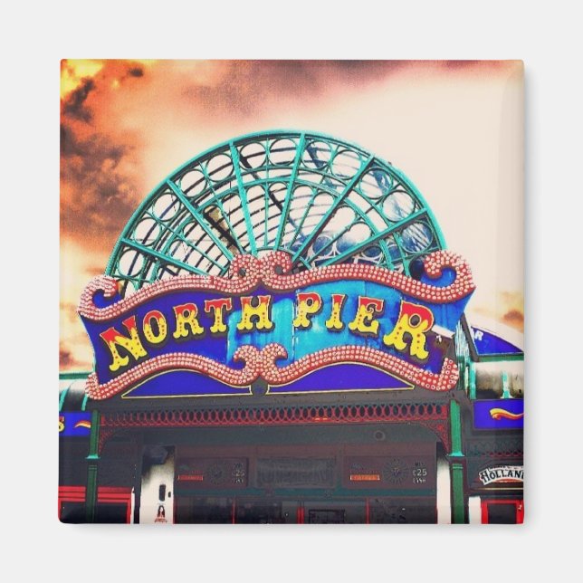 Blackpool North Pier Magnet (Framsidan)