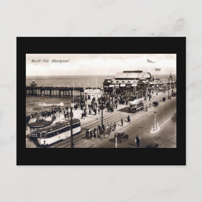 Blackpool, North Pier Vykort (Framsida)