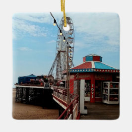 Blackpool Pier Julgransprydnad Keramik