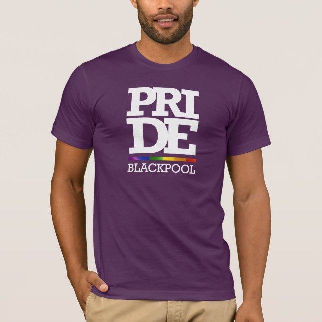 BLACKPOOL PRIDE - - .PNG T-SHIRT (Framsida)