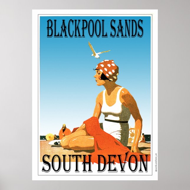 Blackpool Sands, South Devon Poster (Framsidan)