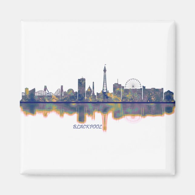 Blackpool Skyline Magnet (Framsidan)