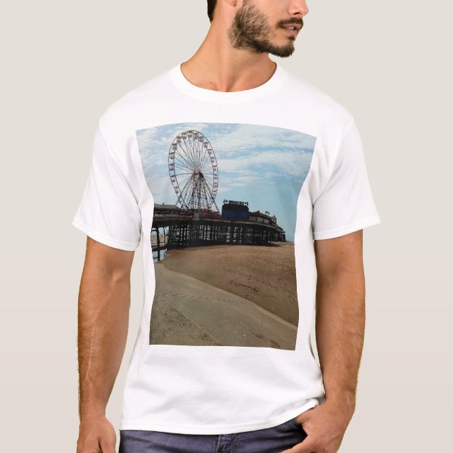 Blackpool strand t shirt (Framsida)