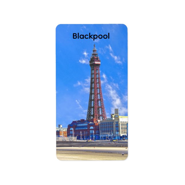Blackpool Torn Adressetikett (Framsidan)