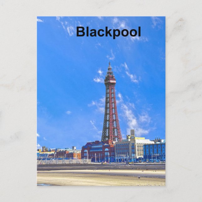 Blackpool Torn Helg Vykort (Framsida)