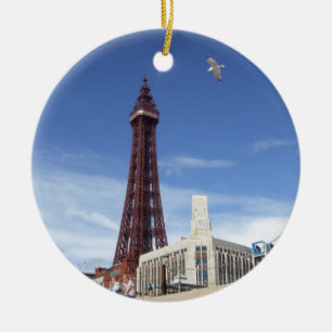 Blackpool torn julgransprydnad keramik