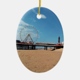 Blackpool torn julgransprydnad keramik