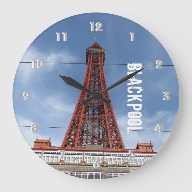 Blackpool Torn och Himlar dag Stor Klocka (Framsida)