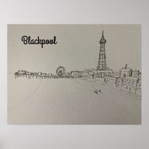Blackpool Torn Original Art Poster