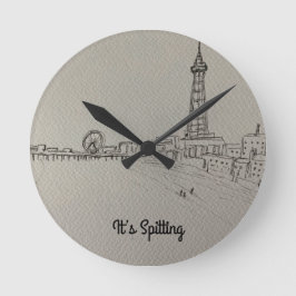 Blackpool Torn original art Rund Klocka