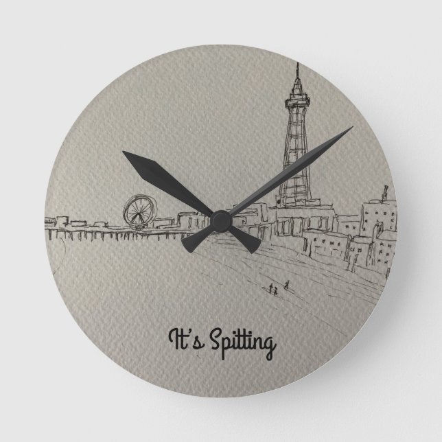 Blackpool Torn original art Rund Klocka (Framsida)