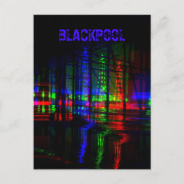 Blackpool Torn vatten Reflection, Red, Grönt, blue Vykort