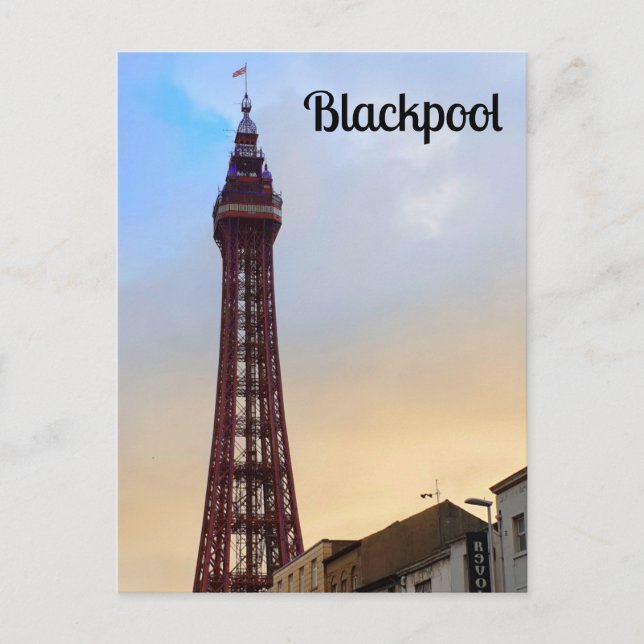 Blackpool Torn Vykort (Framsida)