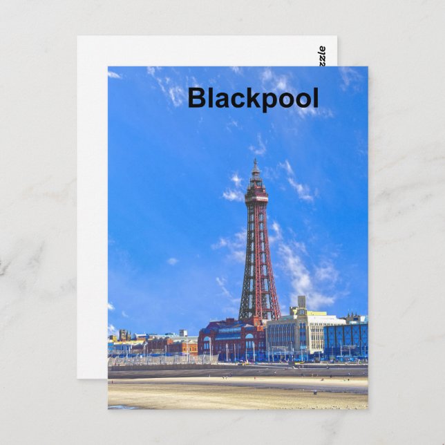 Blackpool Torn Vykort (Fram/baksida)