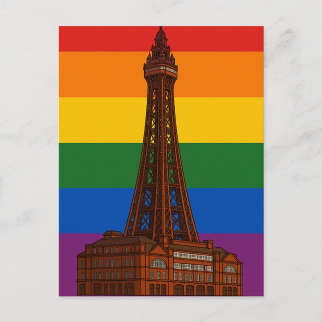 Blackpool Tower Pride-flagga Vykort (Framsida)