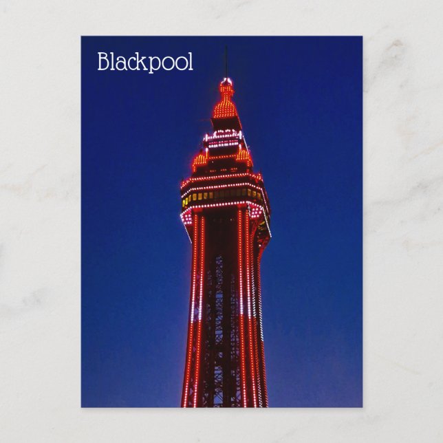Blackpool Tower vykort (Framsida)