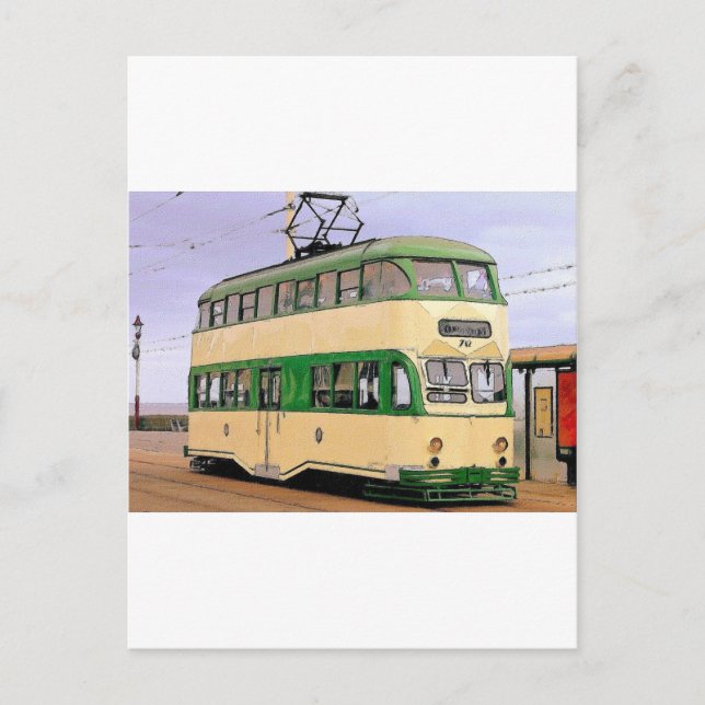 Blackpool Tram Vykort (Framsida)