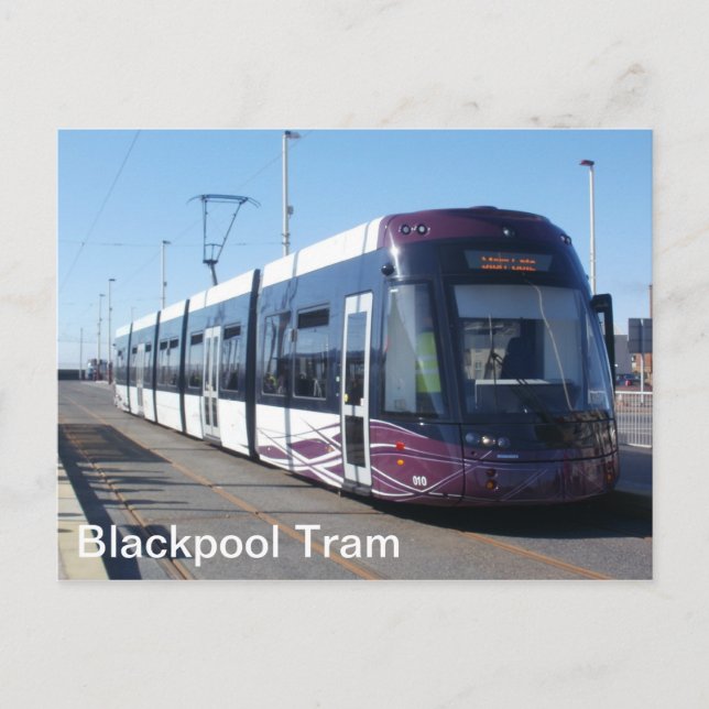 Blackpool Tram Vykort (Framsida)
