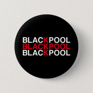 BLACKPOOL Union Jack Flagga Knapp