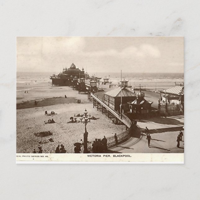 Blackpool, Victoria Pier Vykort (Framsida)