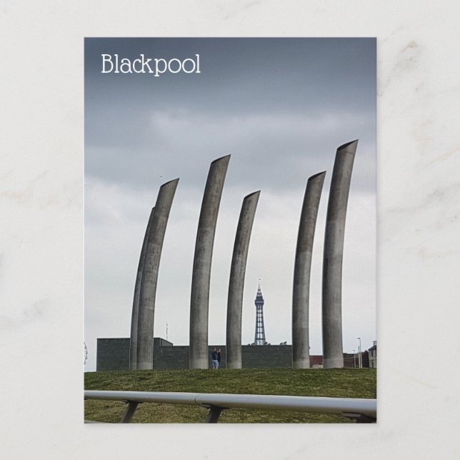 Blackpool vykort (Framsida)