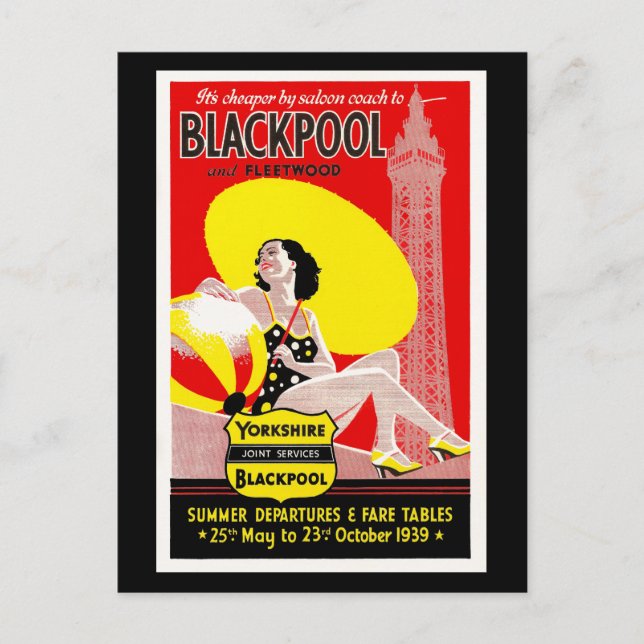 Blackpool Vykort (Framsida)