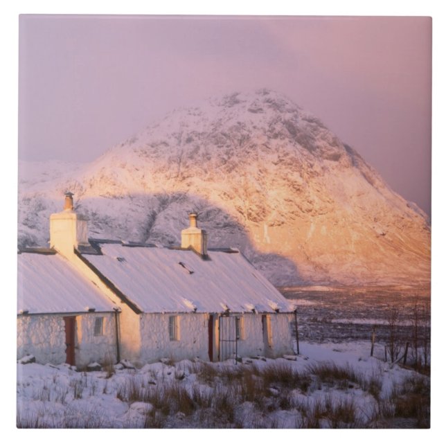 Blackrock Cottage, Glencoe, Höglandet, Skottland 2 Kakelplatta (Framsidan)