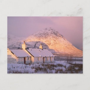 Blackrock Cottage, Glencoe, Höglandet, Skottland 2 Vykort