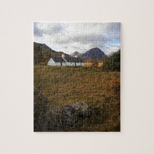 Blackrock stuga, Glencoe, Skottland Pussel (Vertikal)