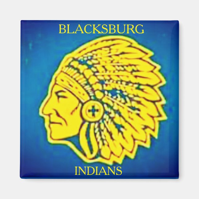 ,Blacksburg High School~Indians* Magnet (Framsidan)