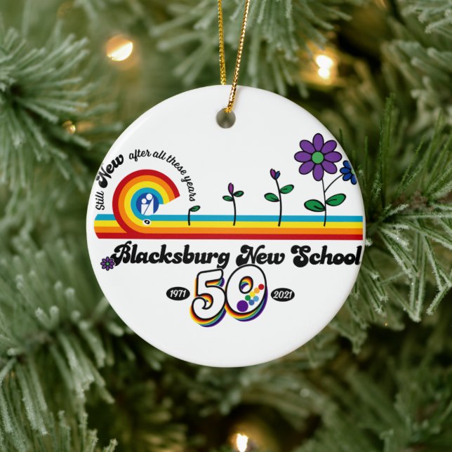 Blacksburg New School Celebrates 50:e ornament (Träd)