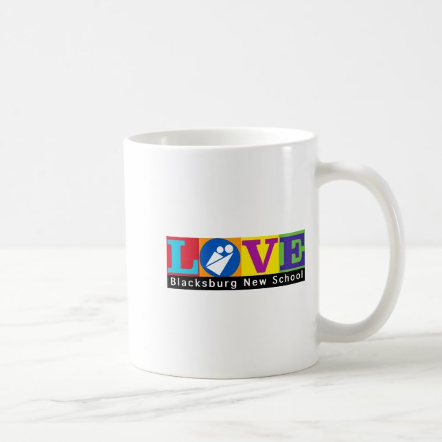 Blacksburg New School Merch Adult Slim Cut  Kaffemugg (Höger)