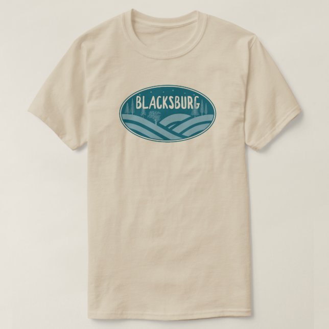 Blacksburg Virginia utomhus T Shirt (Design framsida)