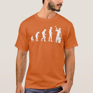 Blackshmith Evolution Blacksmith Metalworking Forg T Shirt