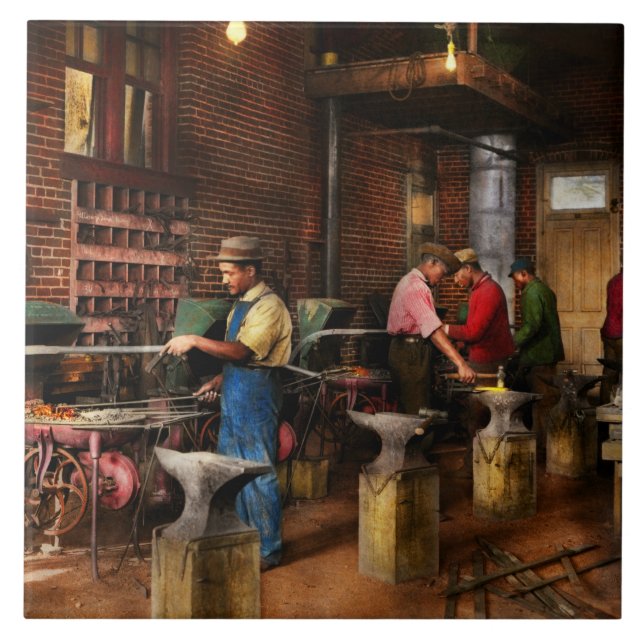 Blacksmith 1899 kakelplatta (Framsidan)