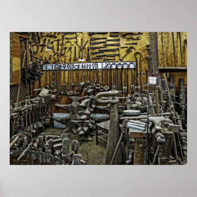 BLACKSMITH ARBETAR - 1800-talet Poster (Framsidan)
