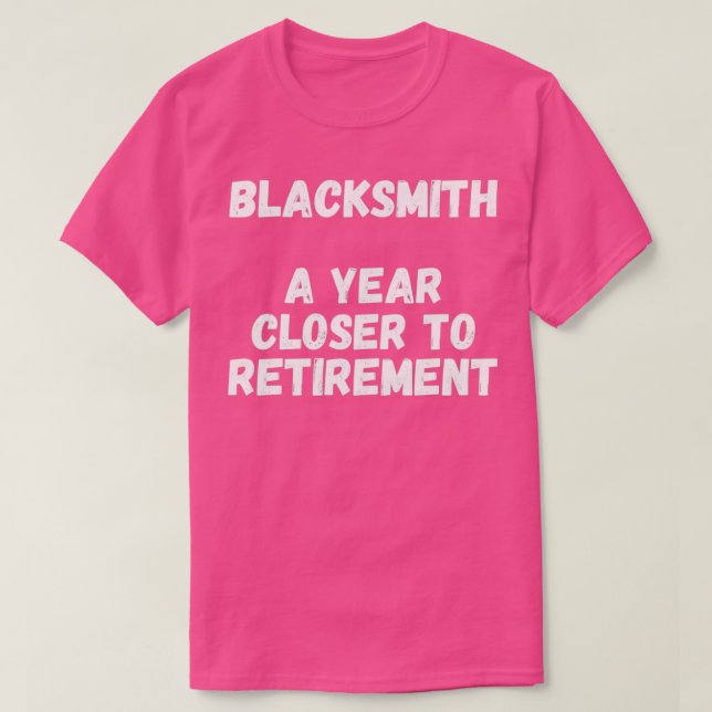 Blacksmith ett år närmare Pension T Shirt (Design framsida)